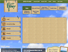 Tablet Screenshot of camphenry.net